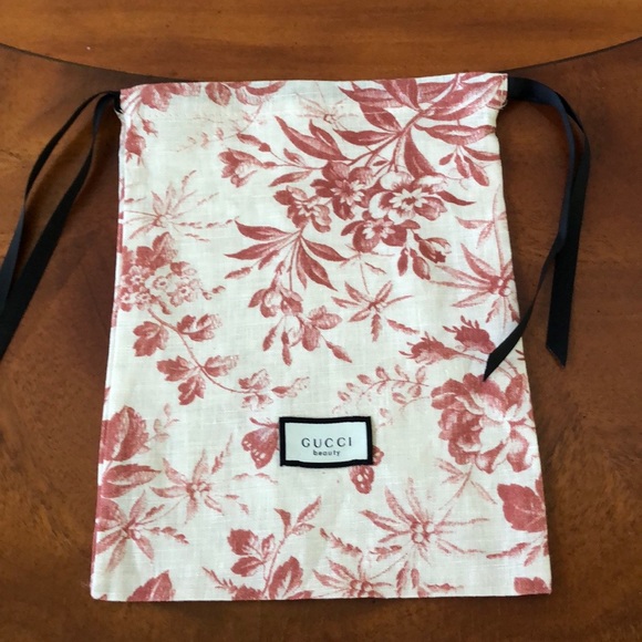 gucci floral makeup bag